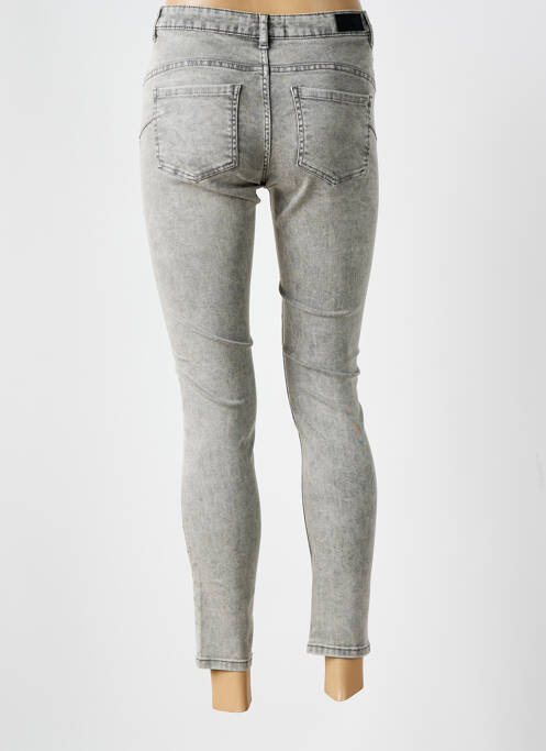 Jeans coupe slim gris IKKS pour femme
