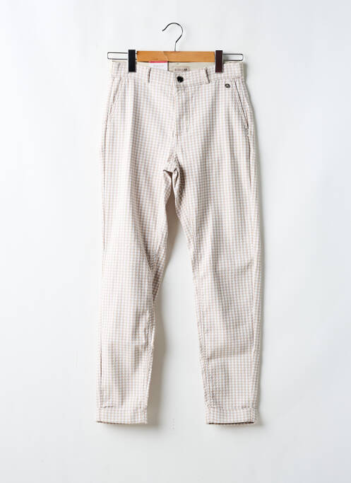 Pantalon droit beige PARA MI pour femme