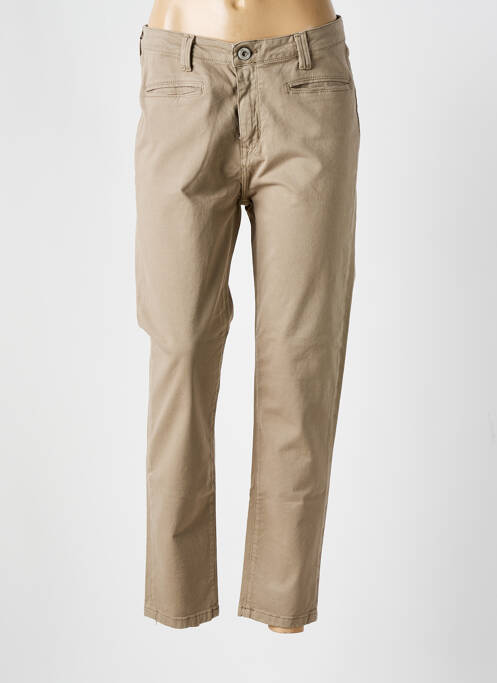 Pantalon droit marron DENIM STUDIO femme