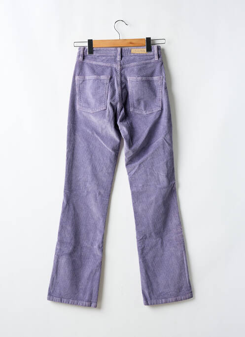 Pantalon droit violet DENIM STUDIO pour femme