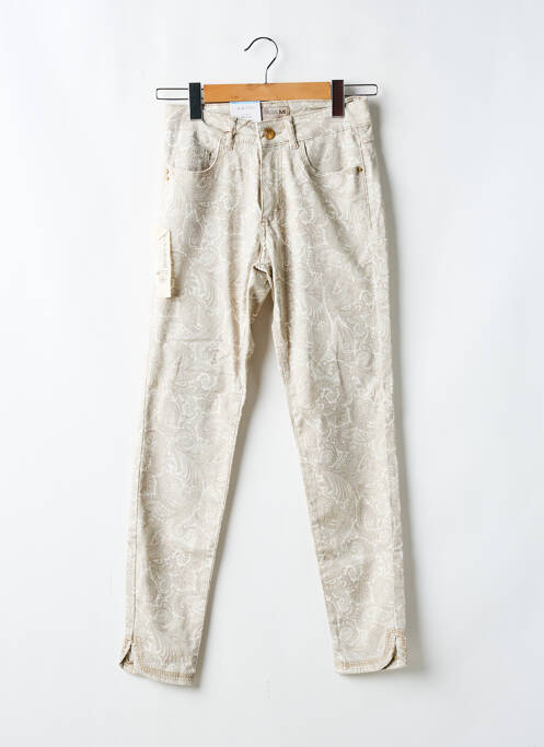 Pantalon slim beige PARA MI pour femme