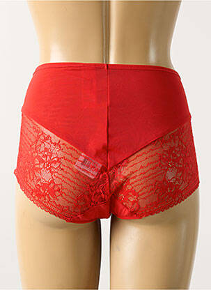 Culotte haute effet matière satinée rouge ELOMI femme