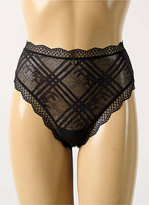 Tanga stretch noir FREYA femme