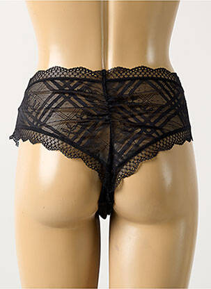 Tanga stretch noir FREYA femme