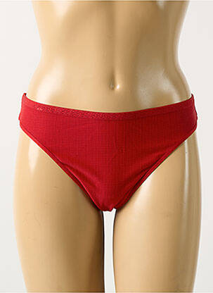 Tanga tissage satiné rouge MARLIES DEKKERS femme