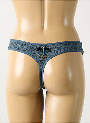 Tanga stretch bleu MARLIES DEKKERS femme