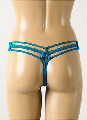 String tissage satiné bleu MARLIES DEKKERS femme