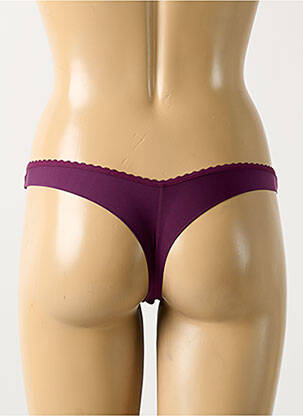 Tanga stretch violet MARLIES DEKKERS femme