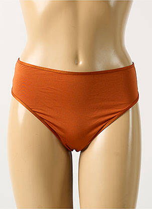 Tanga tissage satiné orange MARLIES DEKKERS femme