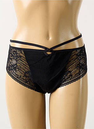 Tanga stretch noir ELOMI femme
