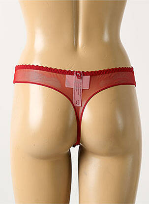 Tanga stretch rouge LOUISA BRACQ femme