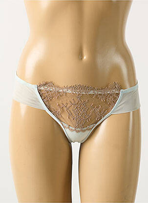 Tanga stretch bleu VALERY femme