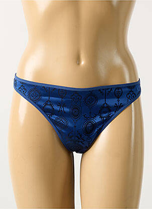 String tissage satiné bleu MARLIES DEKKERS femme