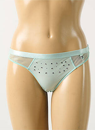Tanga stretch bleu MADAME SUPERTRASH femme