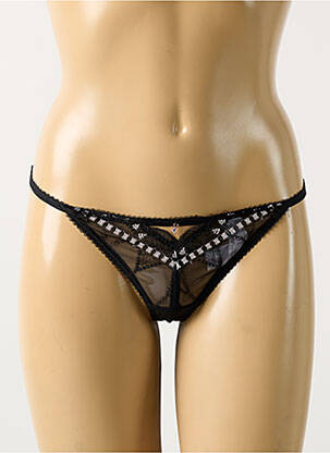 String stretch noir FREYA femme