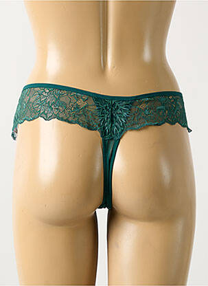 Tanga stretch vert ELOMI femme