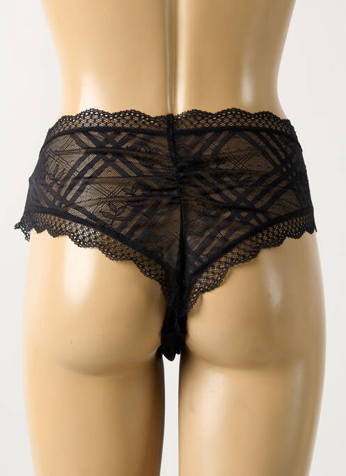 Tanga stretch noir FREYA femme