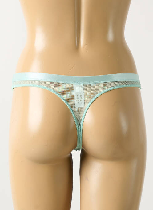Tanga bleu MADAME SUPERTRASH pour femme