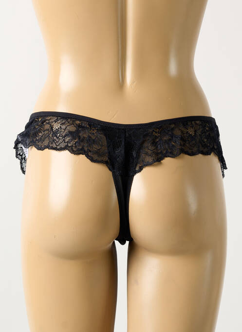 Tanga noir ELOMI pour femme
