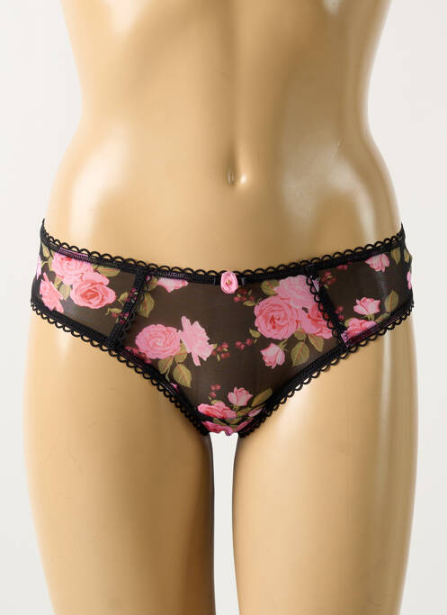 Tanga noir FREYA pour femme