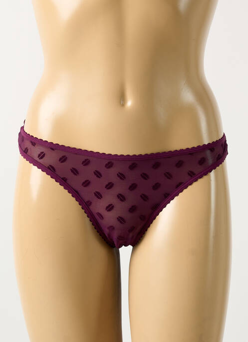 Tanga violet MARLIES DEKKERS pour femme