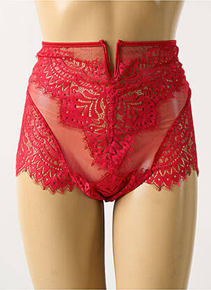 Culotte haute légère et transparente rouge PRELUDE femme