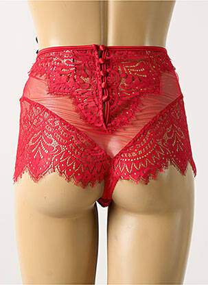 Culotte haute légère et transparente rouge PRELUDE femme