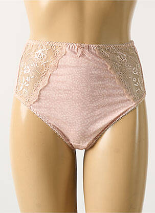 Culotte haute tissage satiné rose ELOMI femme