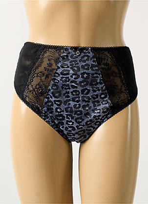 Culotte haute tissage satiné bleu ELOMI femme