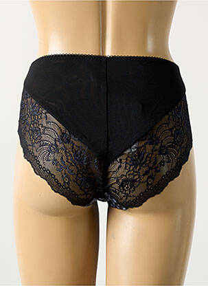 Culotte haute tissage satiné bleu ELOMI femme