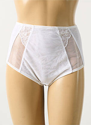 Culotte haute légère et transparente blanc ELOMI femme