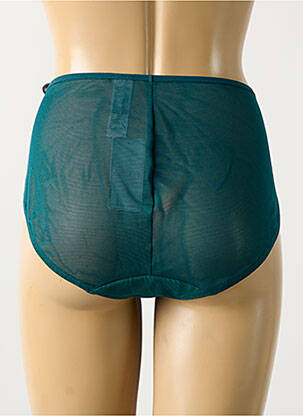 Culotte haute légère et transparente vert ELOMI femme