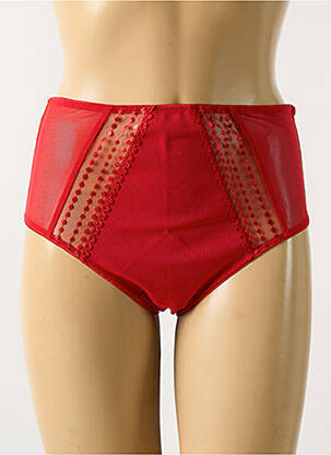 Culotte haute légère et transparente rouge ELOMI femme