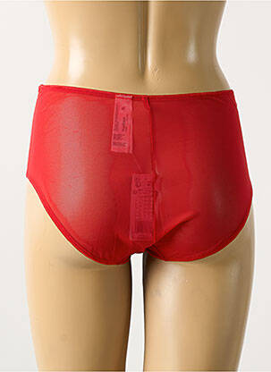 Culotte haute légère et transparente rouge ELOMI femme