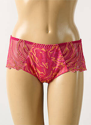 Shorty tissage satiné rose LOUISA BRACQ femme