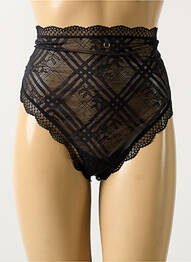 Culotte haute légère et transparente noir FREYA femme
