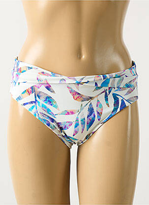 Bas de maillot de bain imprimé tie and dye culotte bleu FANTASIE femme
