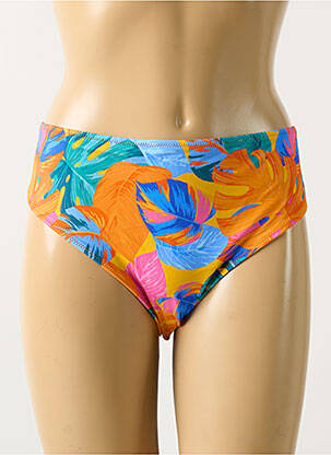 Bas de maillot de bain tissage satiné culotte orange FREYA femme