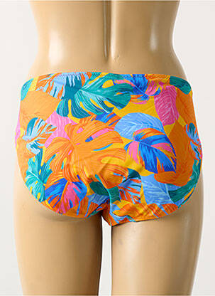 Bas de maillot de bain tissage satiné culotte orange FREYA femme