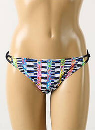 Bas de maillot de bain imprimé fantaisie bikini bleu FREYA femme