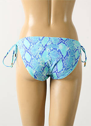 Bas de maillot de bain tissage satiné bikini bleu FREYA femme