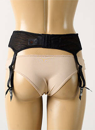 Guêpière/porte-jarretelle broderie noir FANTASIE femme