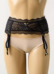 Guêpière/Porte-jarretelle noir FREYA pour femme seconde vue