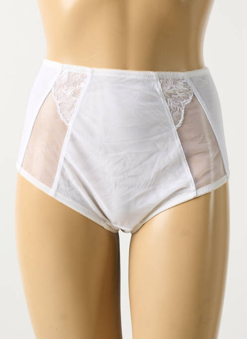 Culotte haute légère et transparente blanc ELOMI femme