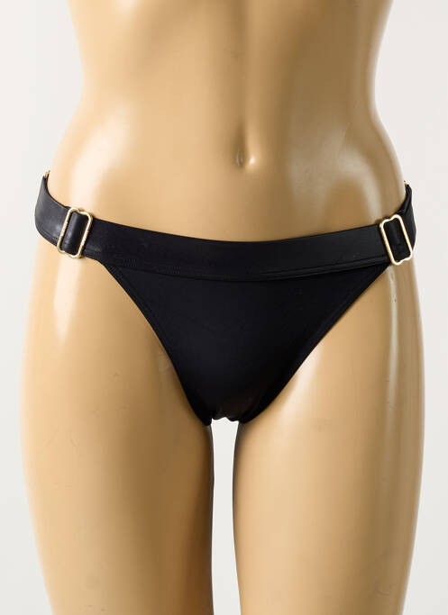 Bas de maillot de bain tissage satiné culotte noir MARLIES DEKKERS femme