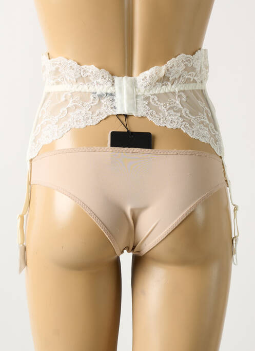 Guêpière/Porte-jarretelle beige AMBRA pour femme