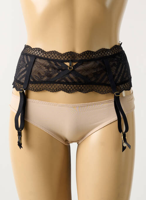 Guêpière/Porte-jarretelle noir FREYA pour femme