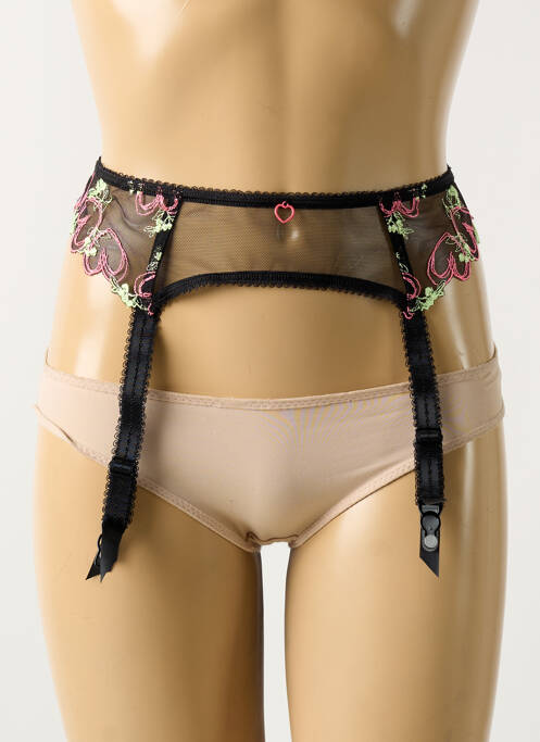 Guêpière/Porte-jarretelle noir FREYA pour femme