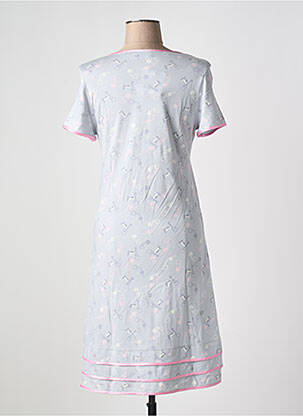 Chemise de nuit col v bleu RINGELLA femme
