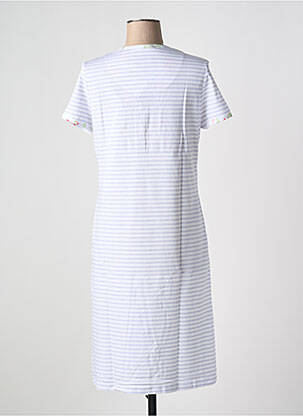 Chemise de nuit imprimé rayures blanc RINGELLA femme
